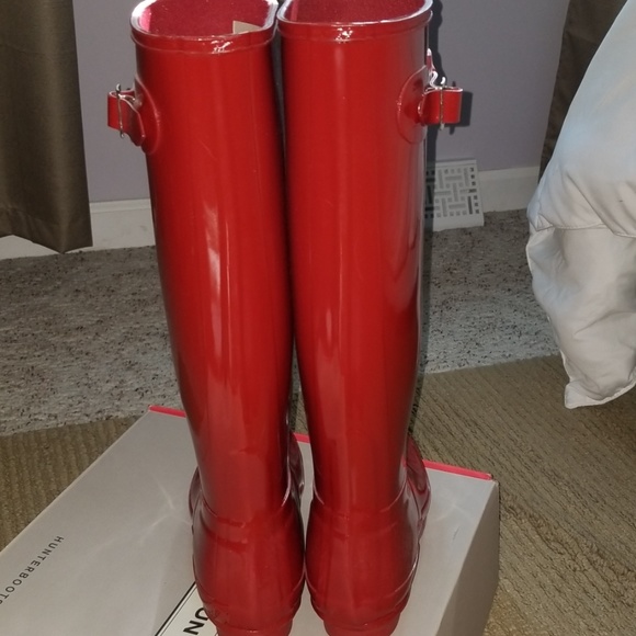 HUNTER Original Gloss Boots (w/Socks) - Picture 3 of 8